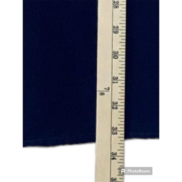 Lulus Shifting Dears Navy Blue Long Sleeve Mini Shift Dress Size Medium - Picture 5 of 7